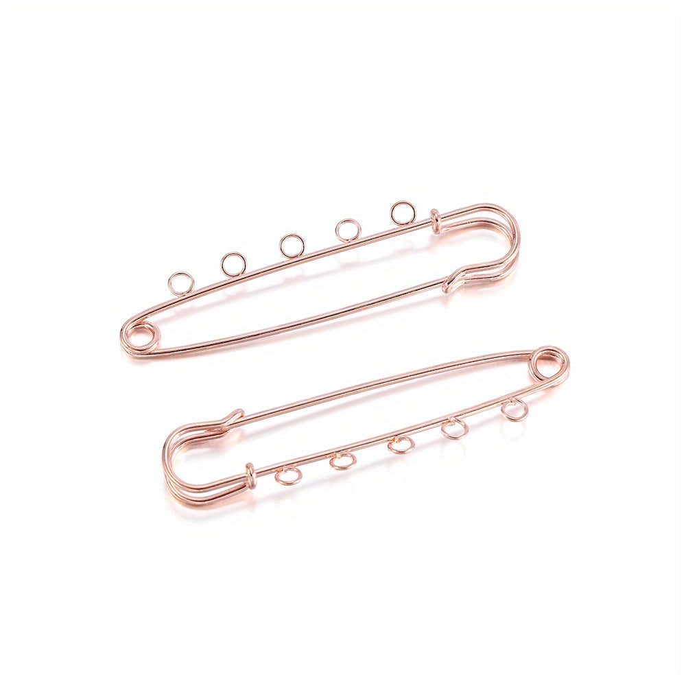 Iron Safety Brooch Kilt Pins Jewelry Findings Pack of 10 80x20mm