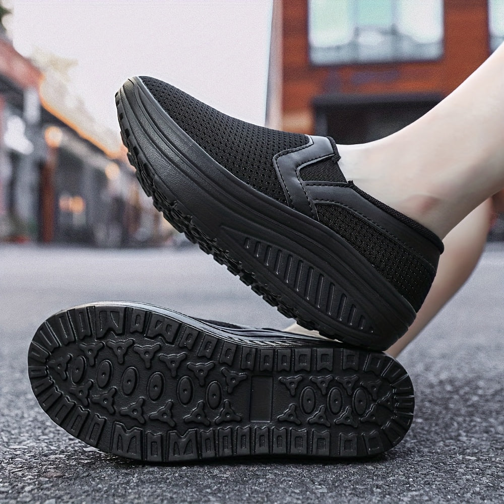 Women's Slip-On Sneakers Breathable Mesh Lightweighteva Casual All-Season