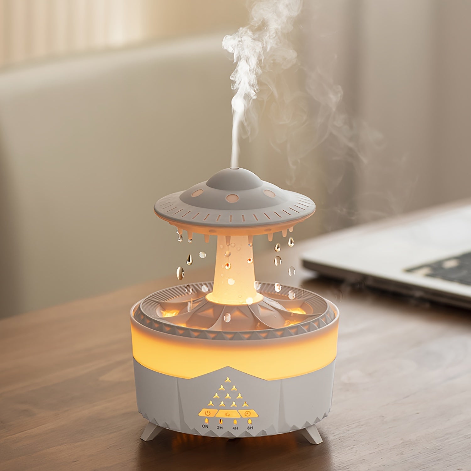 Aromatherapy Diffuser with Remote Control Essential Oil Compatibility Night Light Water-Resistant Large Capacity
