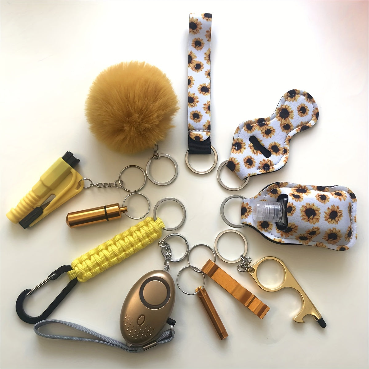 12-частный комплект безопасности: комплект личной безопасности с персональной сигнализацией и защитными аксессуарами - идеальный подарок на День святого Валентина для женщин