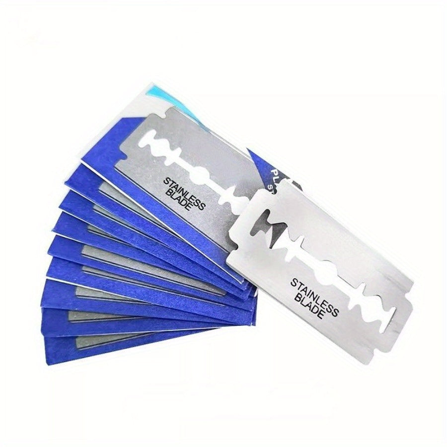 Men Stainless Steel Double Sided Razor Blades Pack of 10