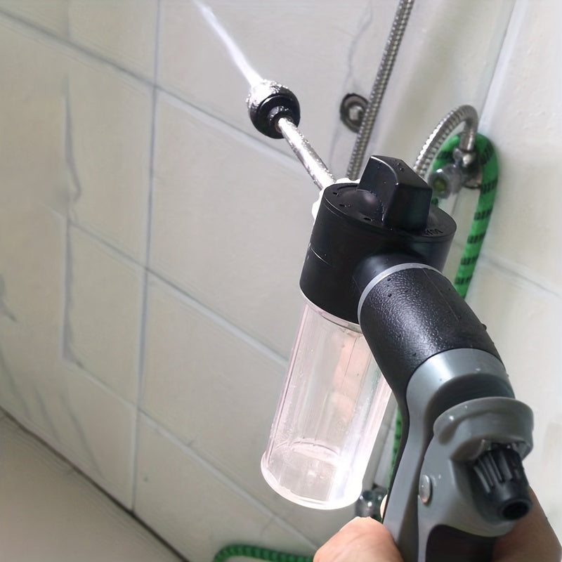 Портативный комплект распылителей для садового шланга с 7,62 м зеленым шлангом и несколькими насадками