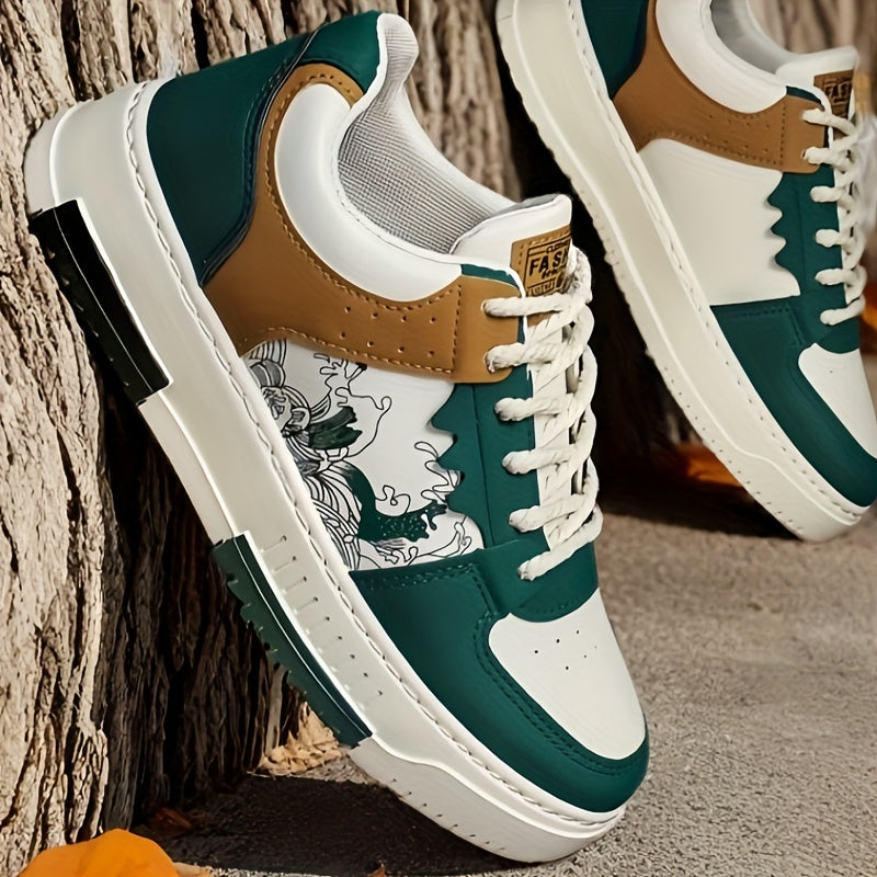 Men's Casual Low Top Sneakers Fabric Lining TPU Sole Solid Color Versatile Fit