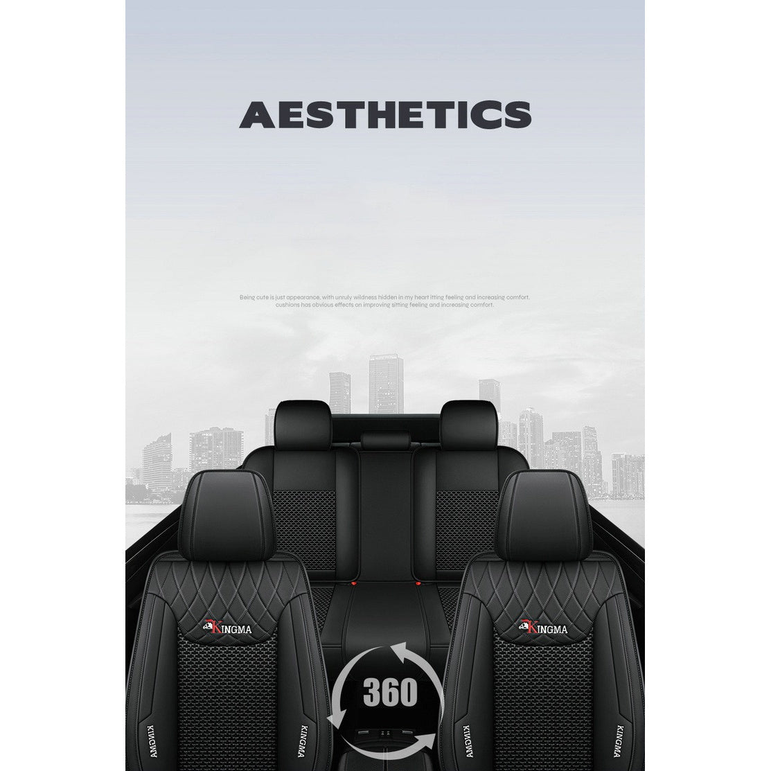 Universal Seat Cover Viscose Fiber All-Season Five-Seater Car Seat Protector