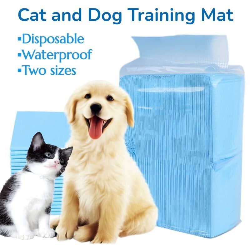 10pcs Leak-Proof Pet Pee Pads for Dogs Cats Small Animals Non-Woven Fabric Cotton Pulp