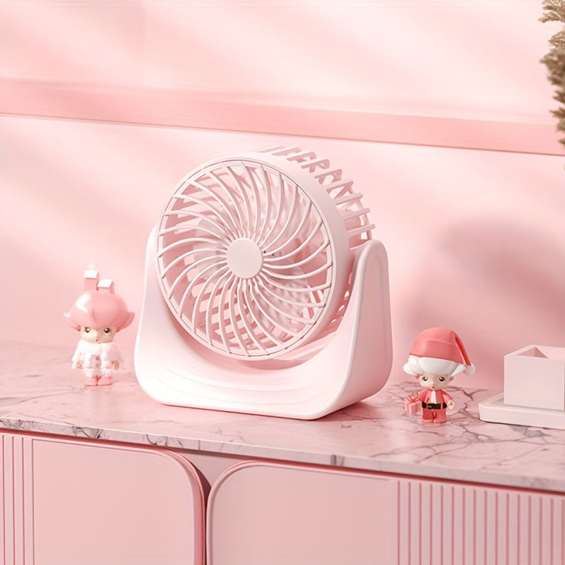 USB Portable Fan with 1 Speed Detachable Washable Quiet Desk Office Fan