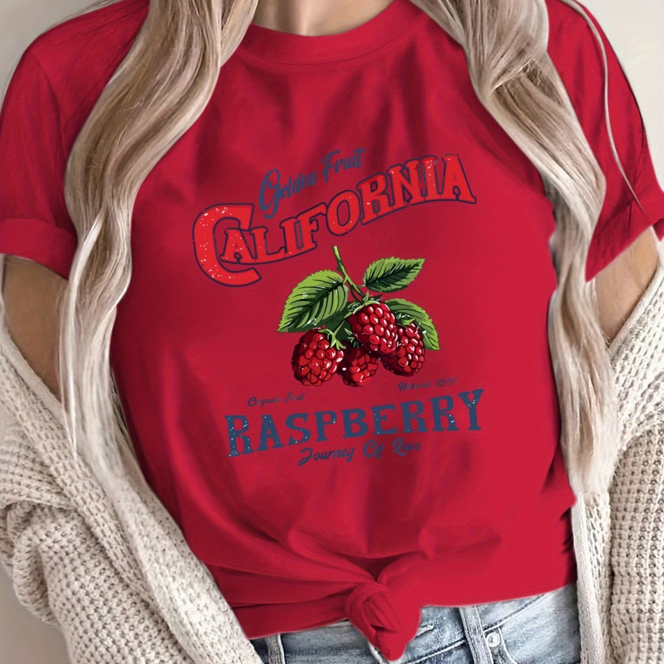 Women's Plus Size Loose Fit T-Shirt Breathable Polyester Graphic Print Short Sleeve Top