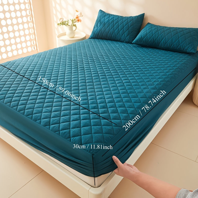 Waterproof Mattress Protector Fitted Sheet Stainproof Moistureproof Bed Cover for Dorms Hotels