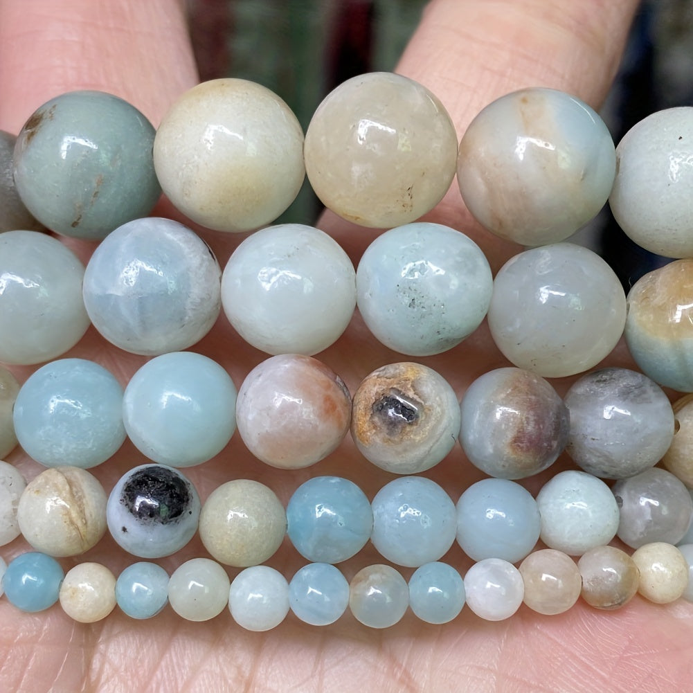 Natural Amazonite Beads Pack of 30 37 45 59 90 Pieces 4mm 6mm 8mm 10mm 12mm Jewelry Making