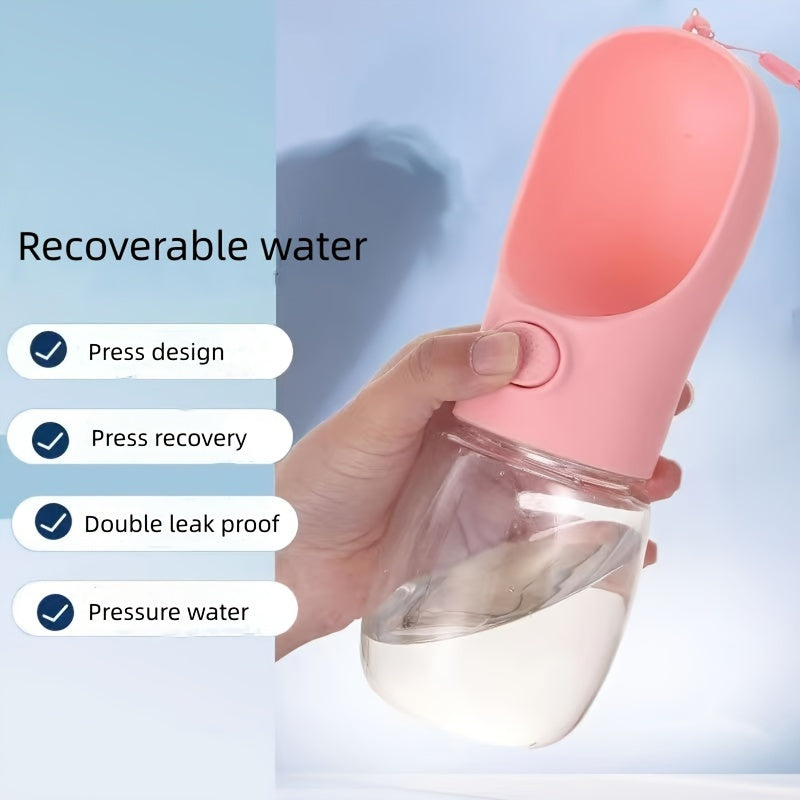 Portable Dog Water Bottle with Cup for Easy Feeding and Drinking