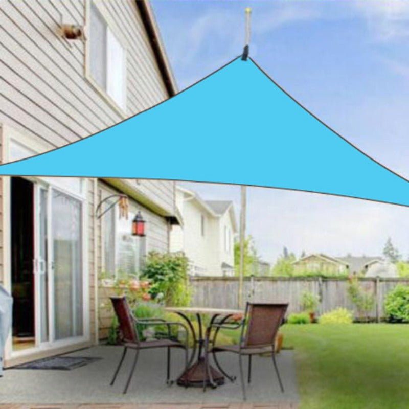 Outdoor Triangle Sunshade Canopy for Balcony Rain and Sun Shelter Orange