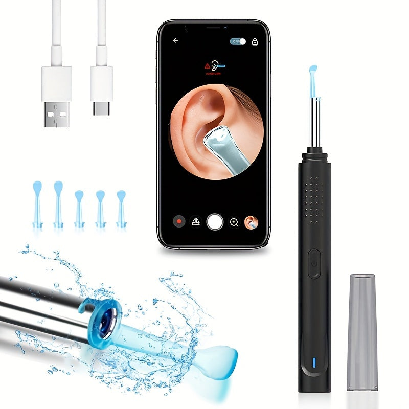 Earwax Removal Kit with Camera Rechargeable Ear Cleaner for Home Use
