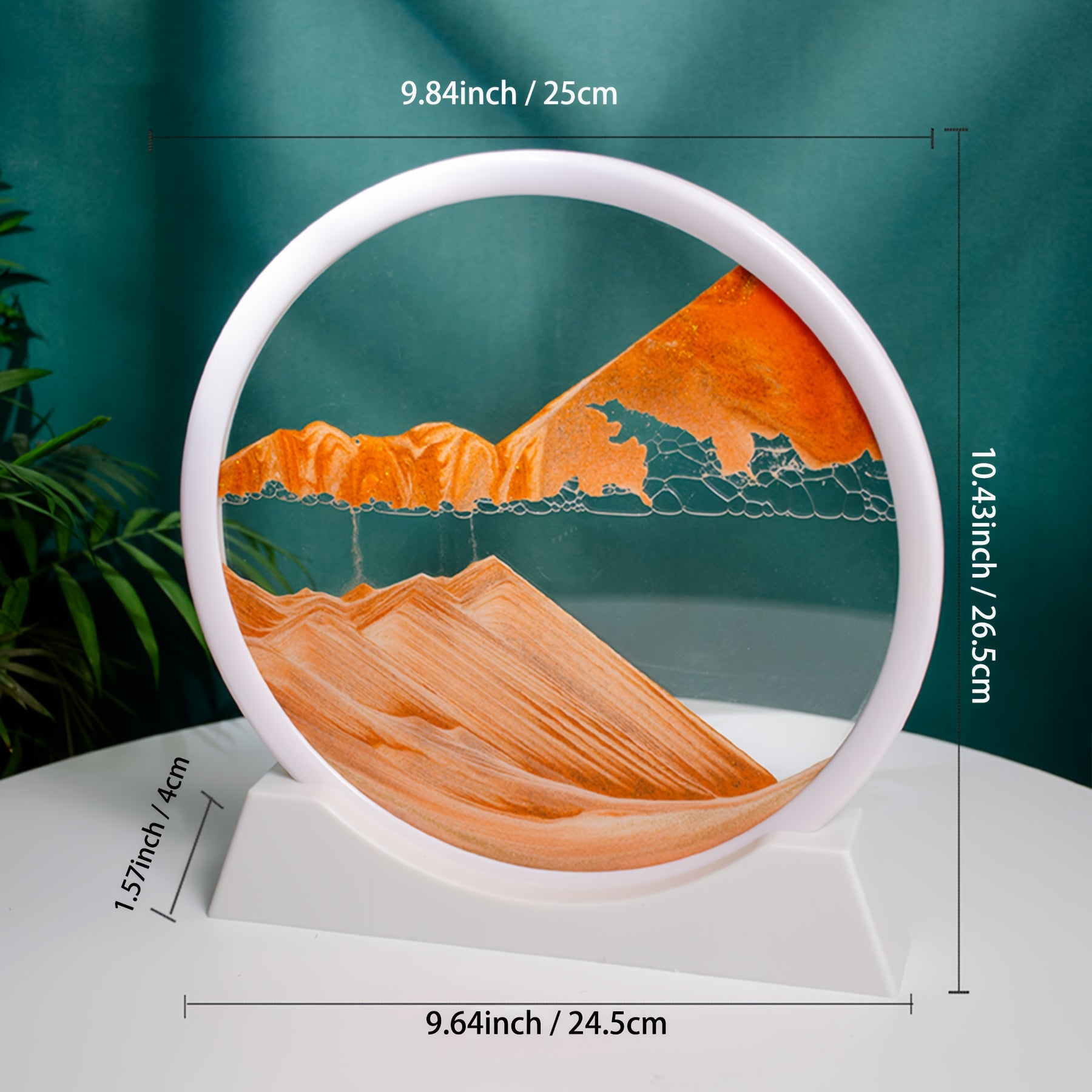 10 futli zamonaviy shisha qum soatlari uy ofisi dekoratsiyasi uchun bitiruv sovg‘asi, batareya talab qilinmaydi