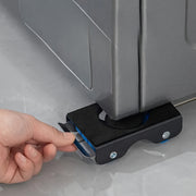 Juego de 4 alfombrillas de acero inoxidable para electrodomésticos, antideslizantes y amortiguadoras de golpes para refrigeradores