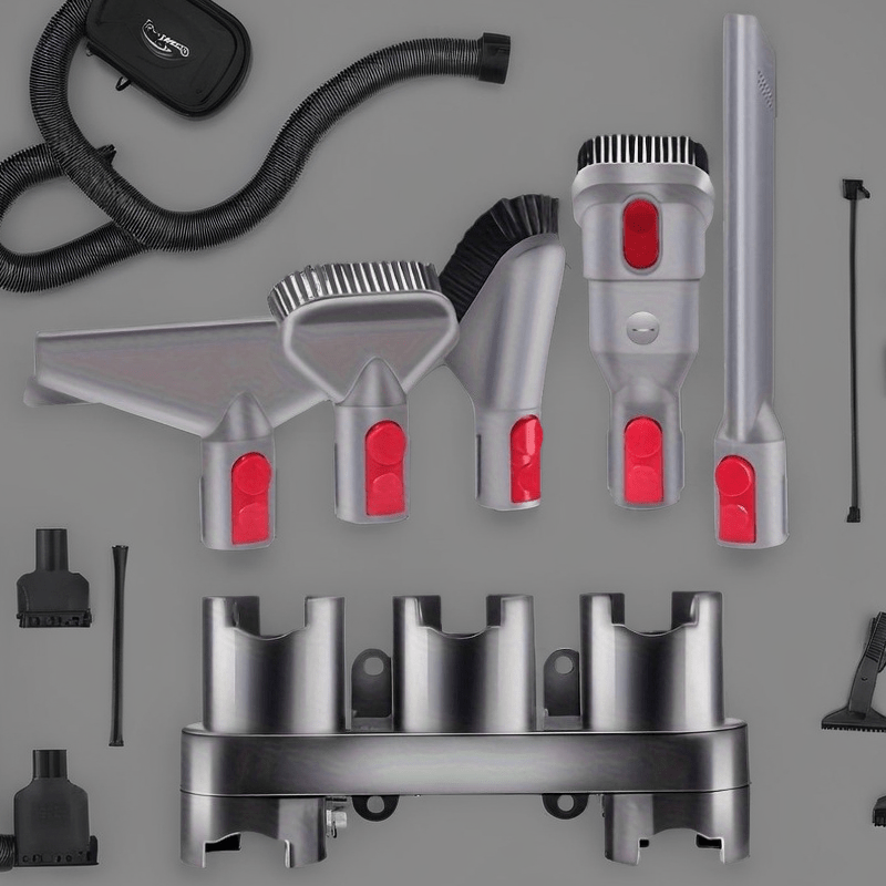 6-Pack Vacuum Attachment Kit with Docking Station and Floor Brush for Cordless Vacuums