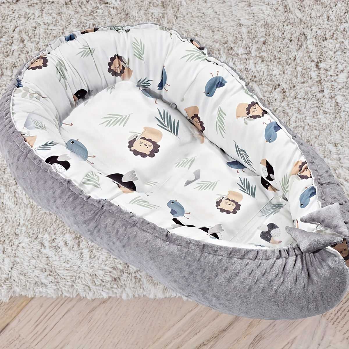 Baby Lounger for Kids Reversible Breathable Adjustable Portable with Cozy Cover