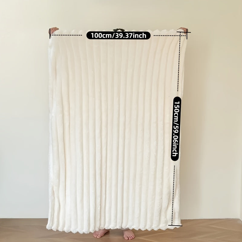 Faux Fur Throw Blanket 100x150cm Soft Warm Cozy for Sofa Bed Travel