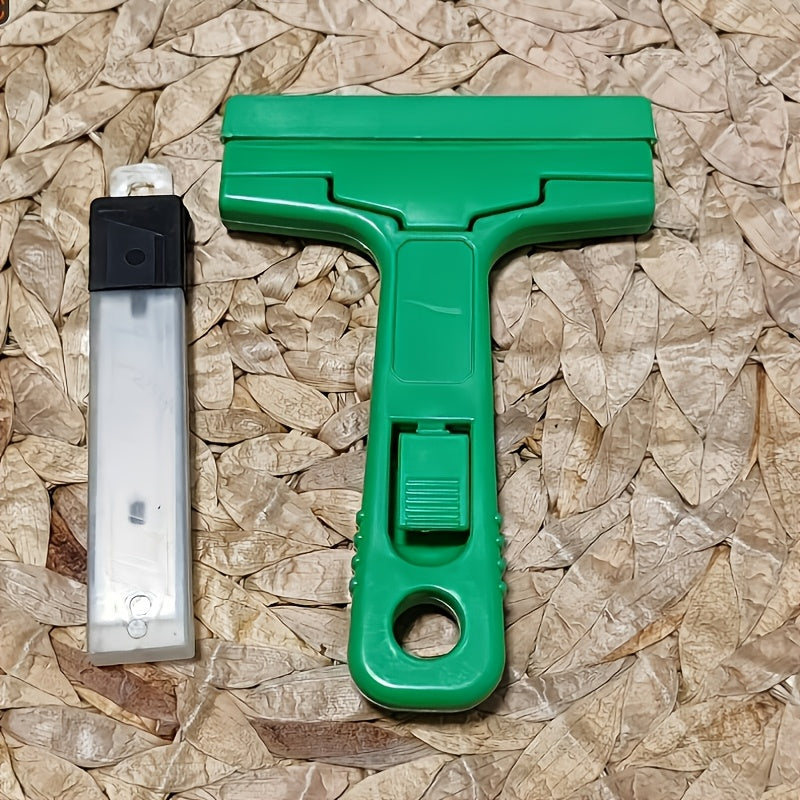 Cleaning Tool Set with 4-Inch Knife and 10 Blades for Glass, Floor, Wallpaper