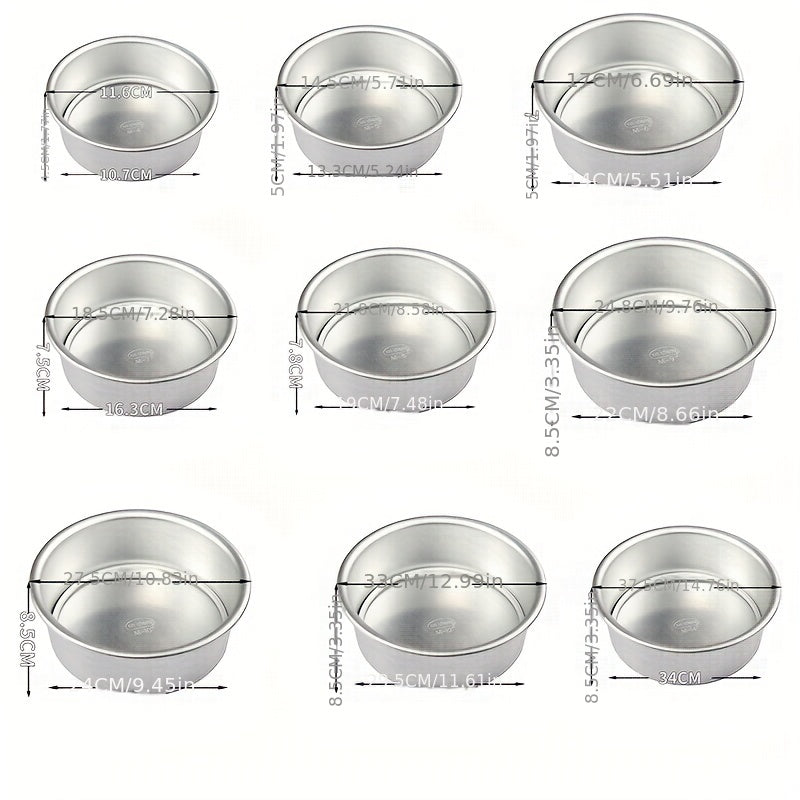 Anodized Aluminum Cake Pan with Removable Bottom, Multiple Sizes, Oven Safe