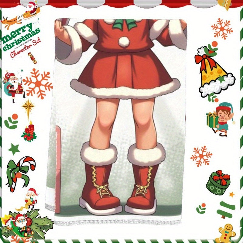 Decorative Christmas Tree Gift Snowflake Deer Snowman 18x66cm