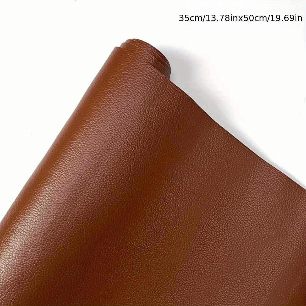 O'z-o'zidan yopishadigan sun'iy charm ta'mirlash filmi 35x50cm suv o'tkazmaydigan, chiroyli, yorilishga chidamli bej