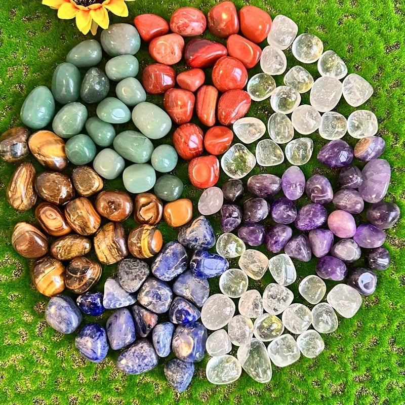 Натуральные аметист и красный яшмовые камни-отшлифовки 100 г кристаллов