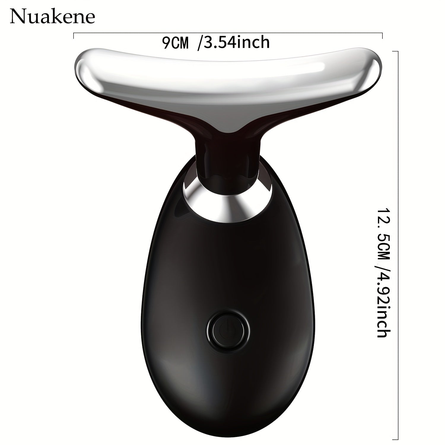 Vibrating Heat Neck Face Massager with 7 Colors USB Rechargeable Skincare Home Facial