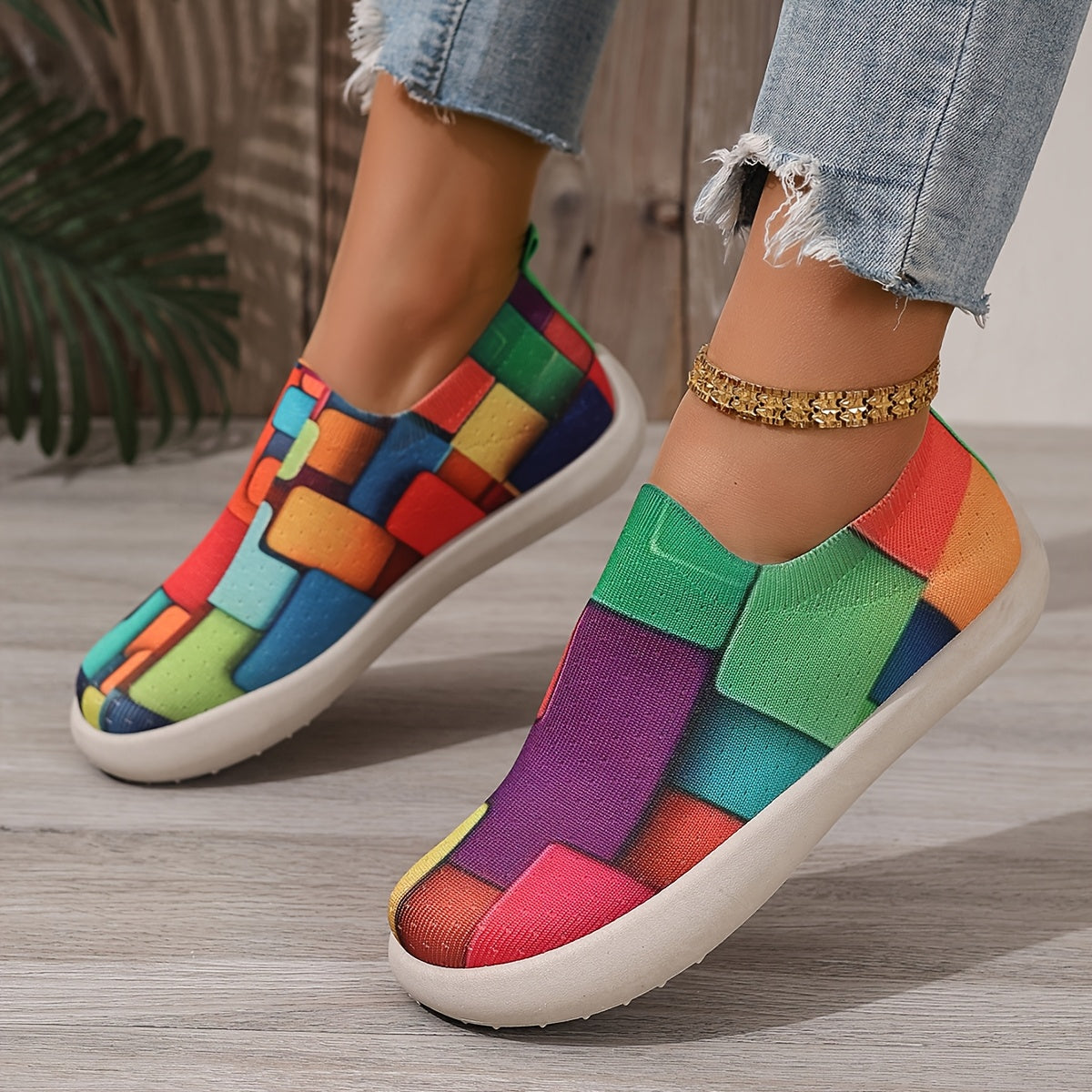 Women's Plus Size Breathable Casual Sneakers with Air Cushion