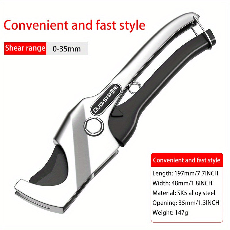 Industrial Grade Pipe Cutter Scissors for Cutting Tubing and Pipes PVC PVC ABS PE Vinyl Rubber