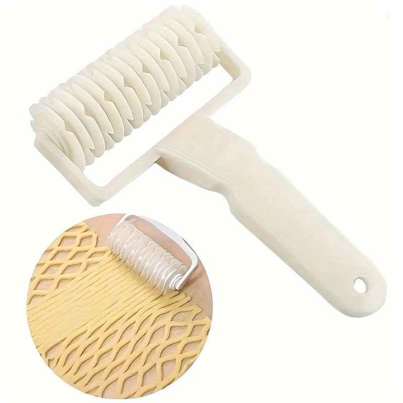 Cortador de enrejado para pasteles de 18cm, rodillo de masa de plástico para hornear tartas, galletas y pasteles