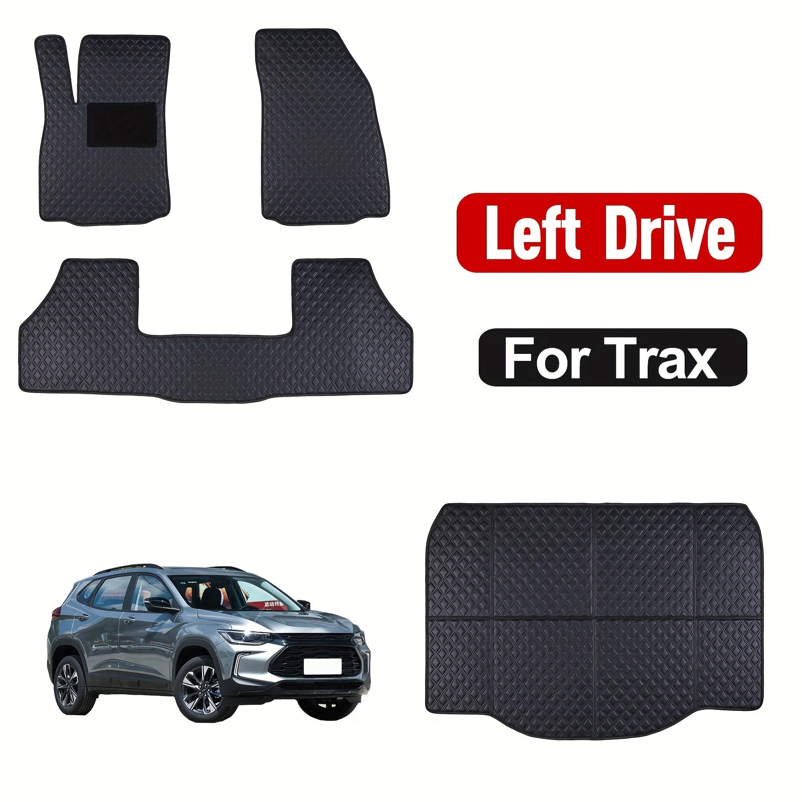 Car Foot Mat Set All-Weather Cargo Luggage Trunk Pad for SUV