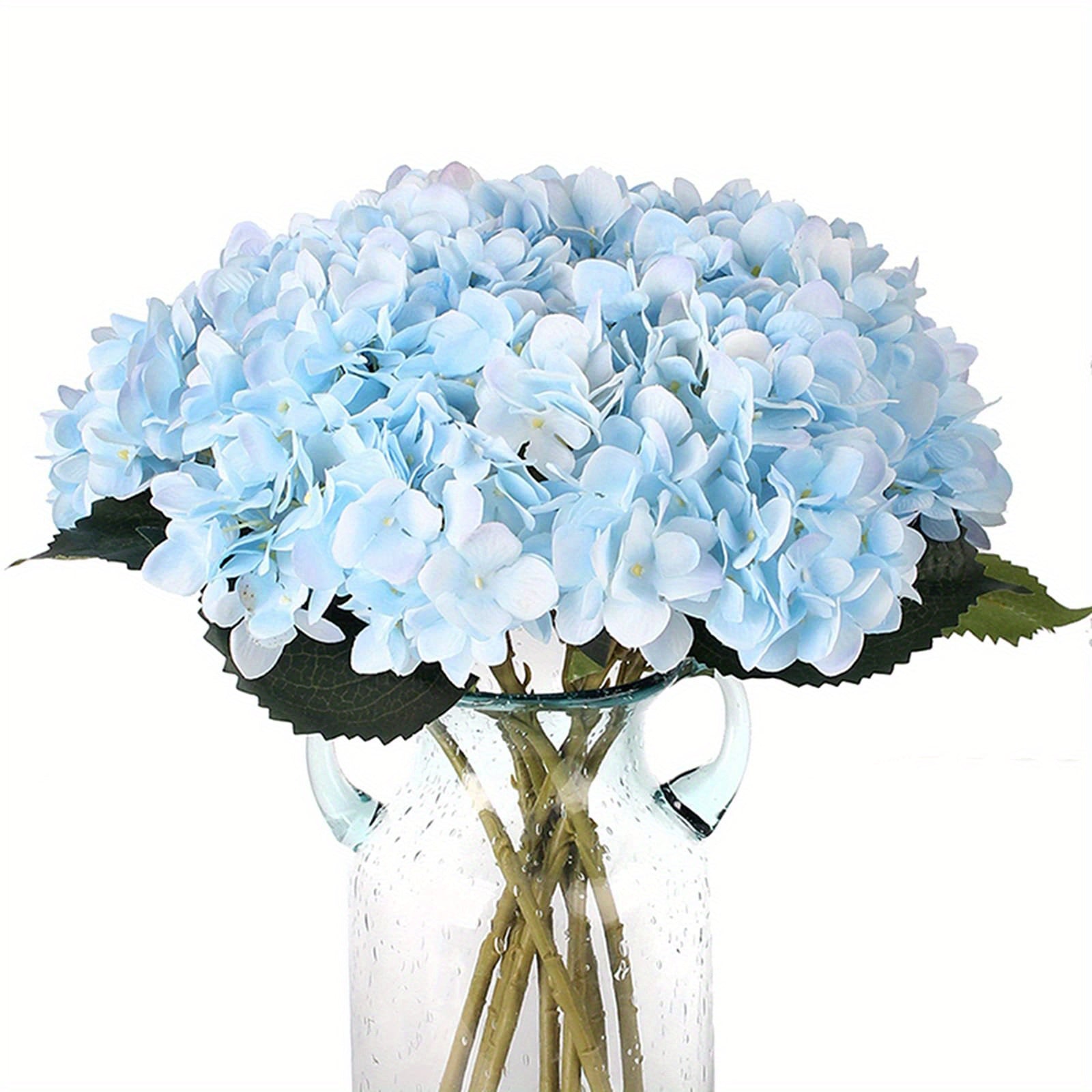Six Realistic Silk Hydrangea Bouquets for Home Weddings and Parties