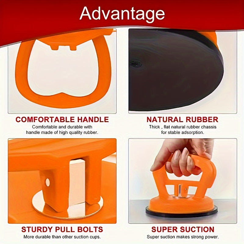 2-Piece Car Dent Puller Set with Suction Cups for Auto Body Repair