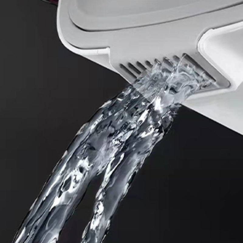 2-Piece Microfiber Mop Set with Telescopic Handle and 8 Pads for Wet Dry Cleaning