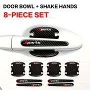 Avtomobil eshigi tutqichining himoya etuvchi stikerlari, karbon tolasi naqshli, chizishga qarshi film