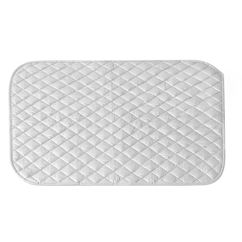 Qalin kumush qoplamali paxta dazmol taxtasi, issiqqa chidamli pad bilan, sayohatchi mehmonxonalar, yotoqxona va ish stoli uchun ideal portativ kulrang dazmol pad.