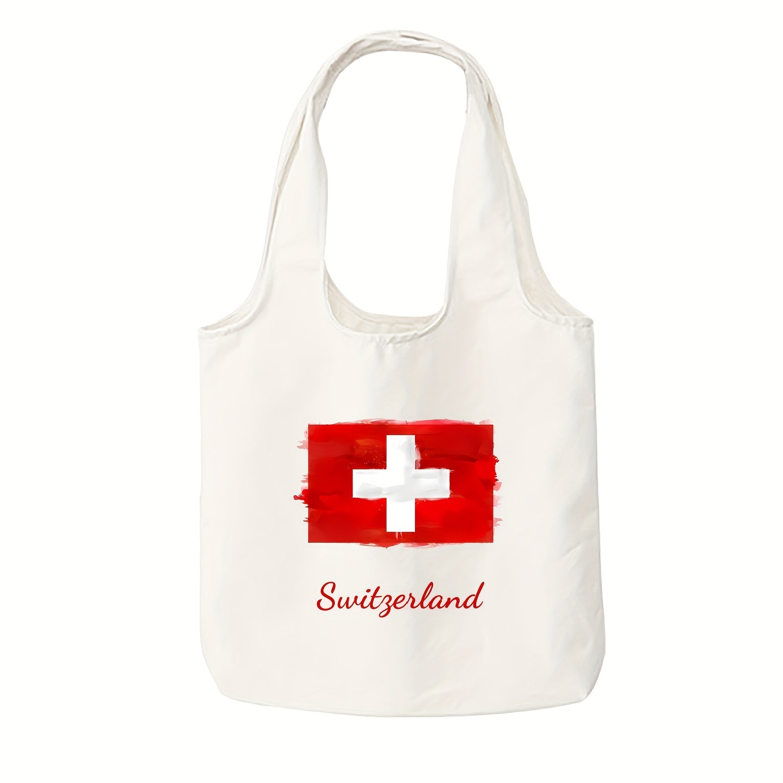 Durable Canvas Tote Bag with Double-Sided Print for Daily Use