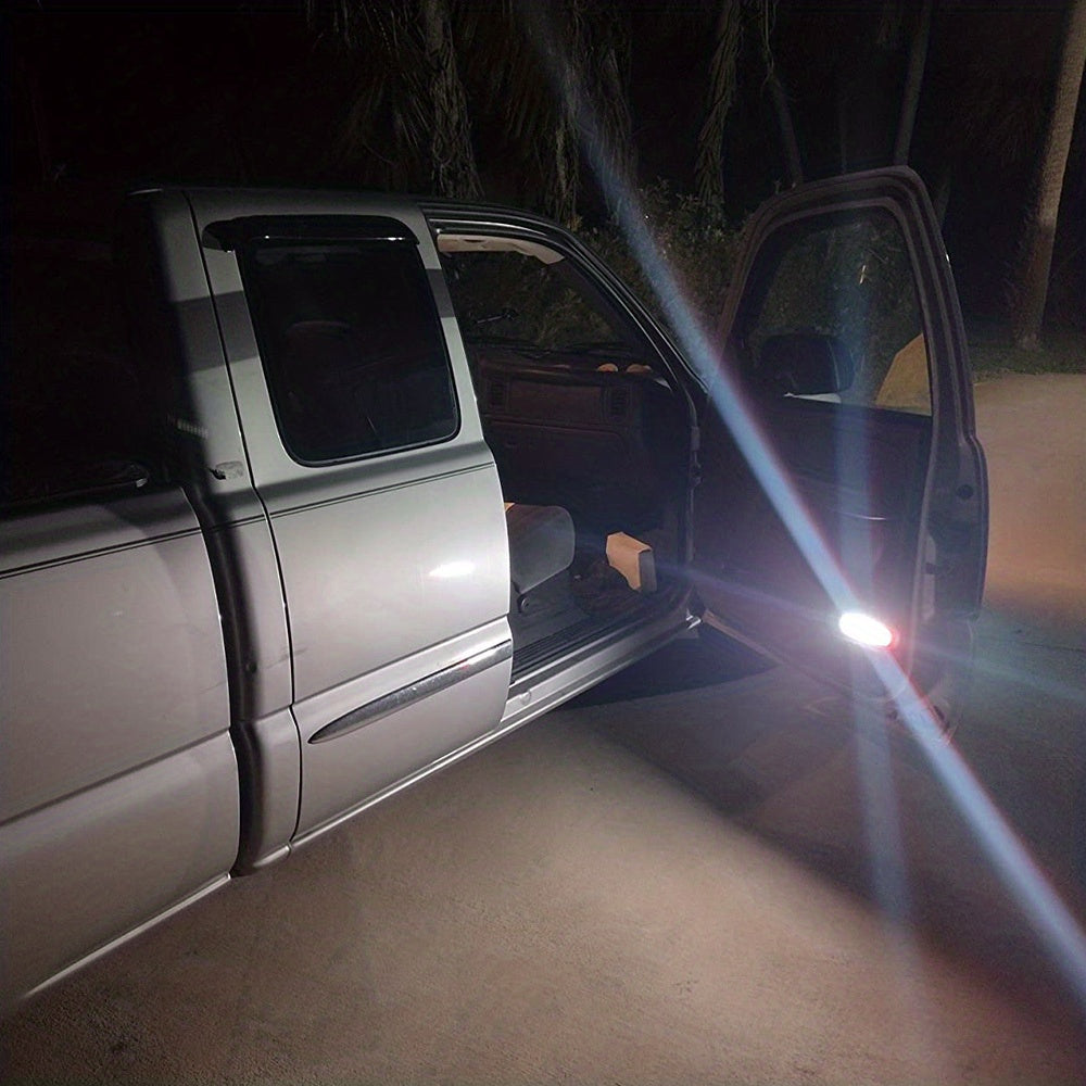 White LED Door Courtesy Light 2pcs for Trucks Interior Illumination