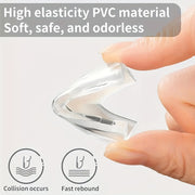 L-Shaped Transparent Table Corner Protectors for Furniture Safety 6 Pack