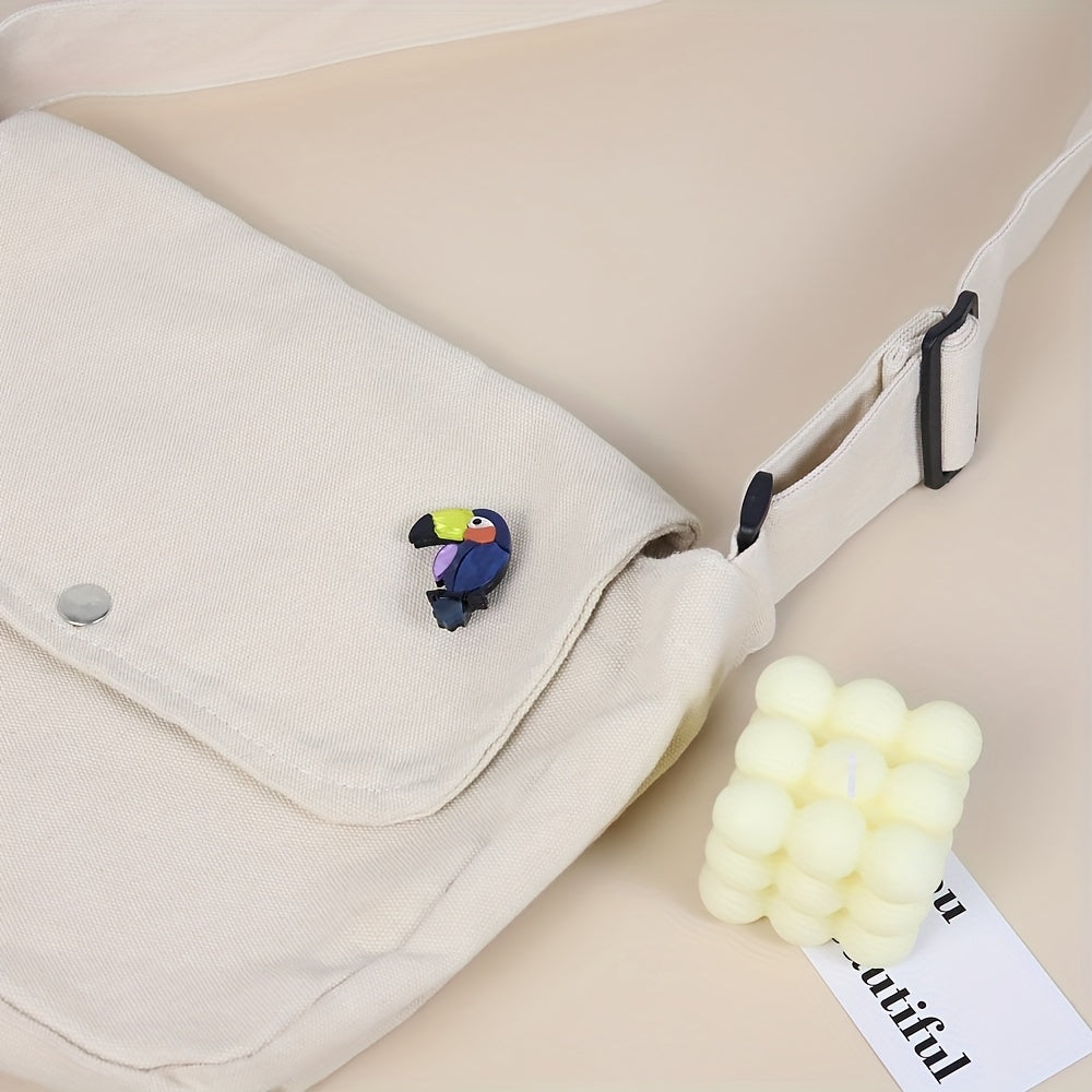 3D Acrylic Toucan Brooch Handmade Animal Jewelry Stylish Clothing Accessory