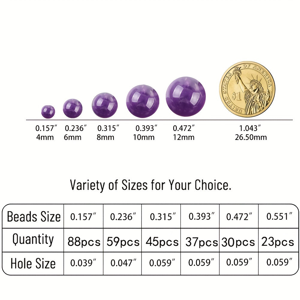 Tabiiy rang-barang shisha agate tanelari 4/6/8/10mm, zargarlik buyumlari uchun taqinchoqlar va uzuklar qilish