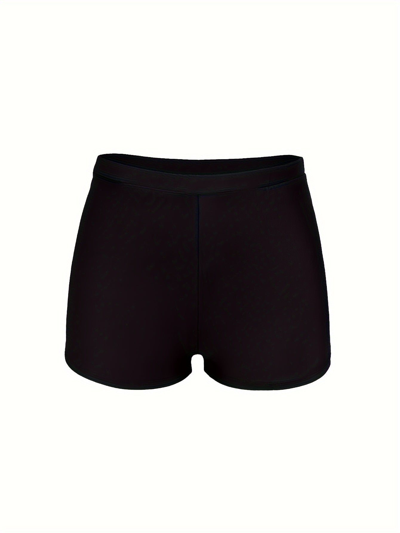 European American Floral Swimsuit for Women with Pleated Edges Polyester Elastane Two-Piece