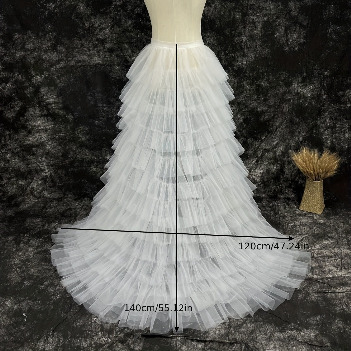 Women's Tulle Mesh Petticoat for Bridal Wedding and Party Dress