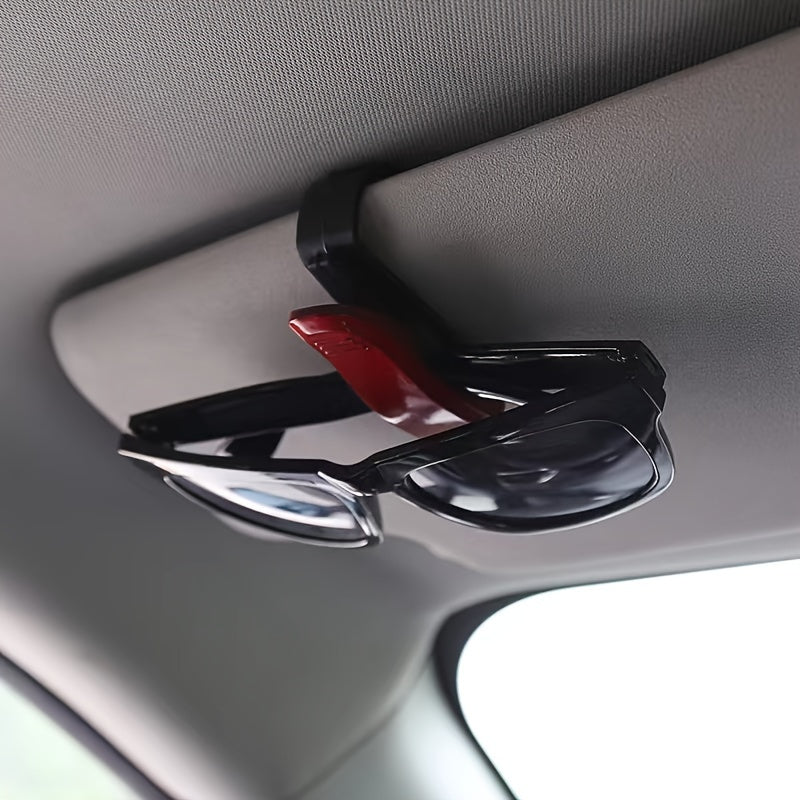 Car Visor Glasses Holder Clip ABS Resin Black Blue White Red Vehicle Organizer