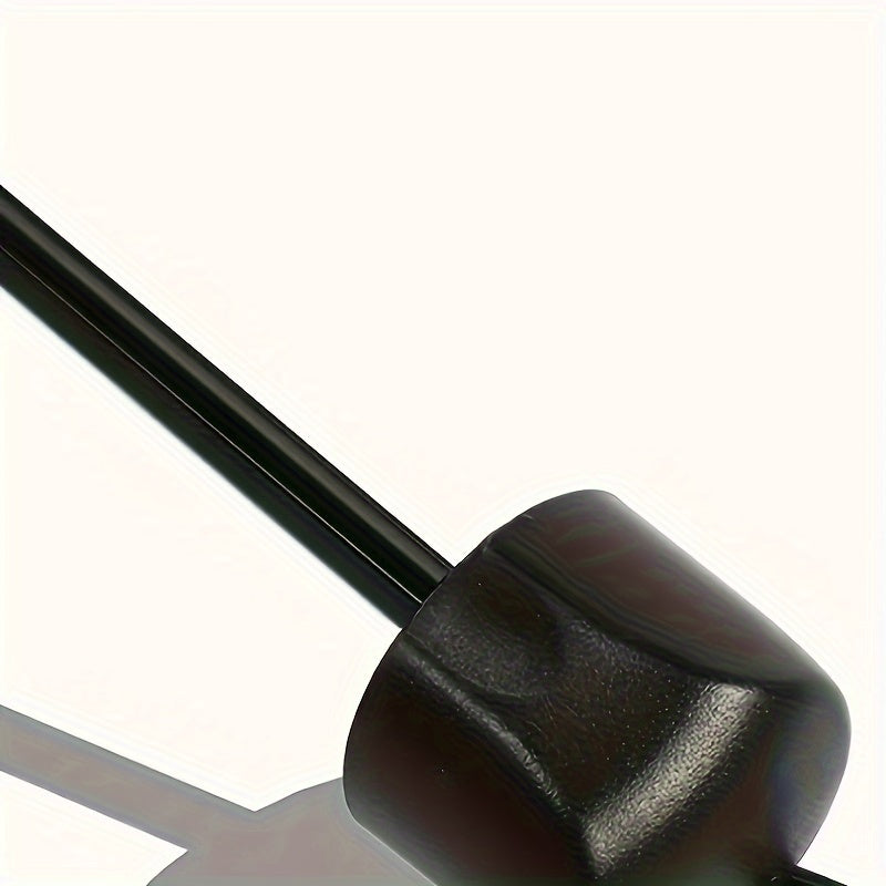 Windproof Sun Umbrella 8 Ribs Iron Frame UV Protection Foldable Black