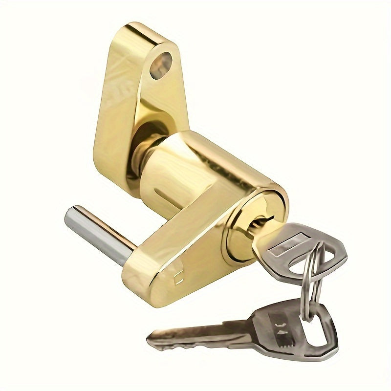 Heavy-Duty Zinc Alloy Trailer Coupler Lock 1/4 Inch Pin Anti-Theft for RVs Trucks Boats White Cylinder Options