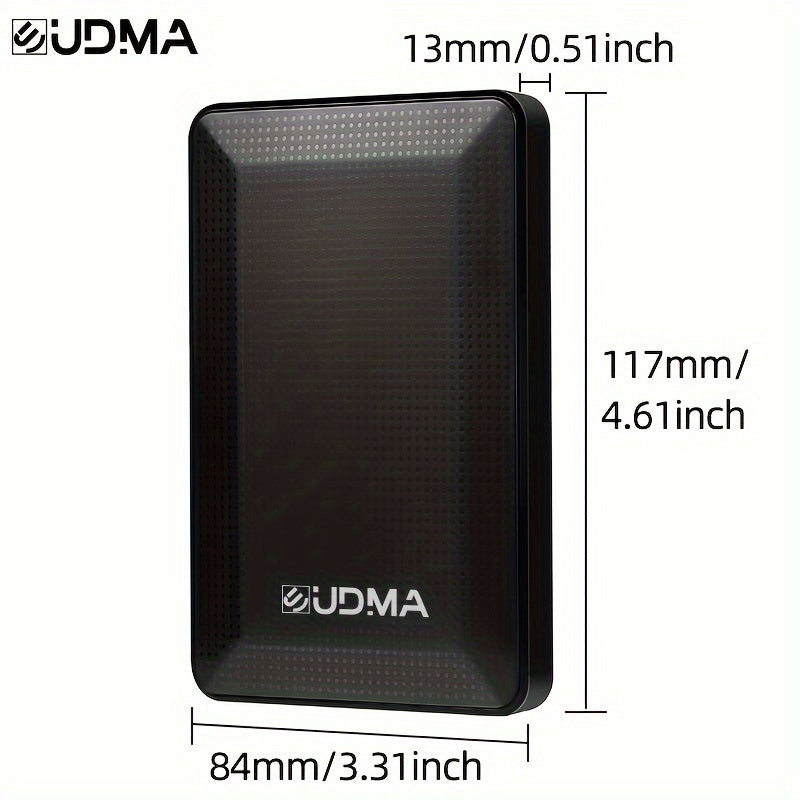1TB Portable External Hard Drive USB 3.0 2.5 Inch for Storage Media Files