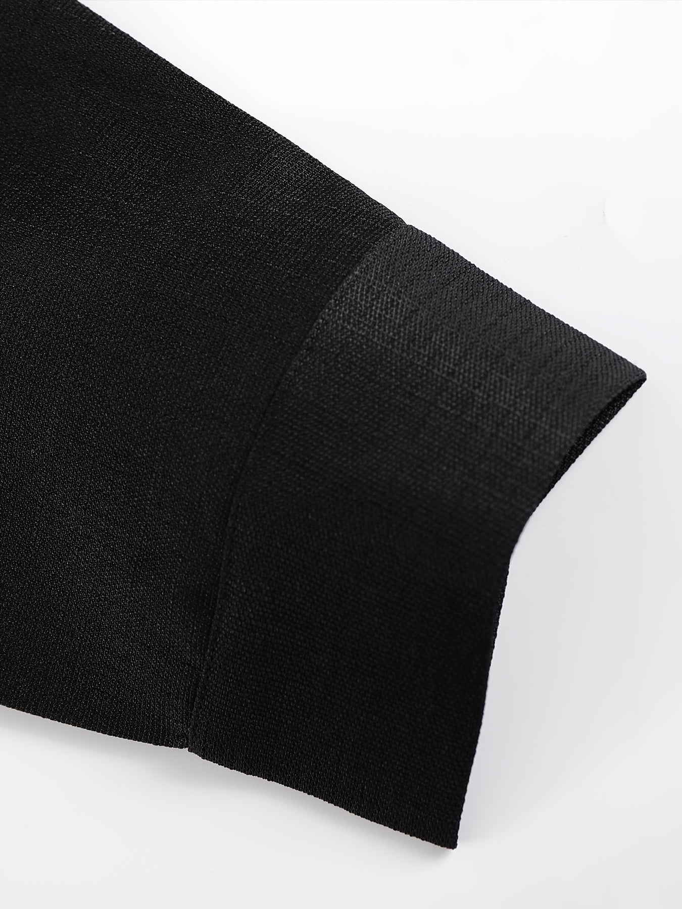 Men's Autumn Winter Long Sleeve Button Shirt and Casual Pants Set Polyester Solid Color Regular Fit