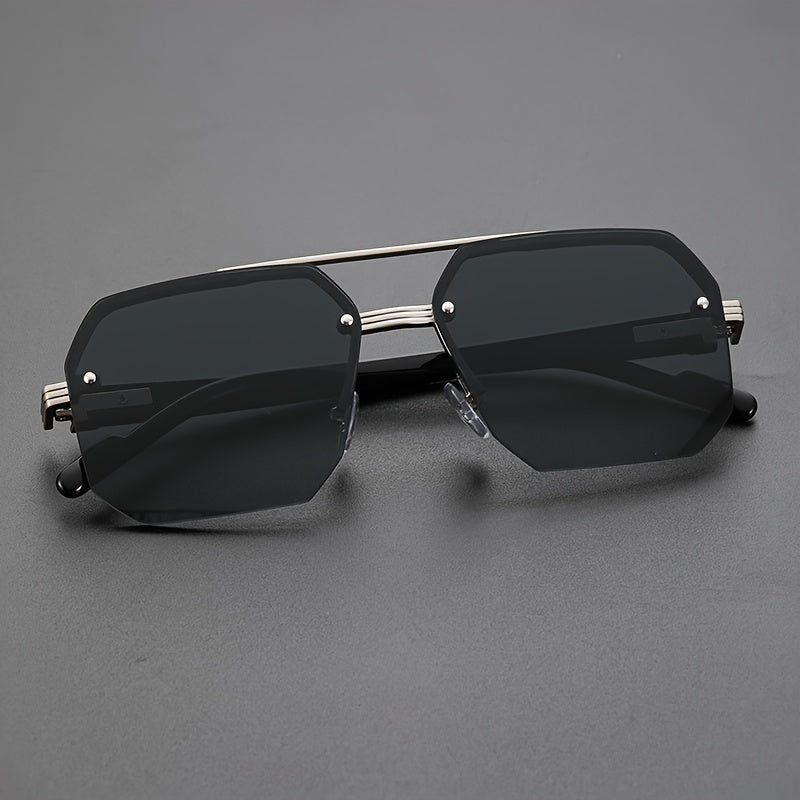 Casual Men Pilot Glasses Metal Frame PC Lenses Fashion Eyewear