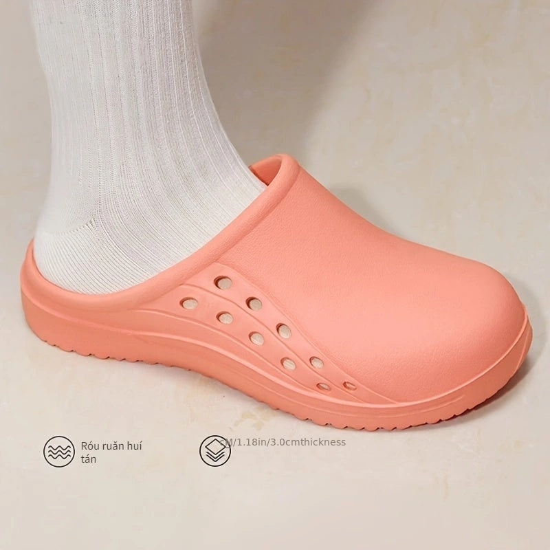 Women's EVA Non-Slip Surgical Work Shoes with Air Holes and Open Toe